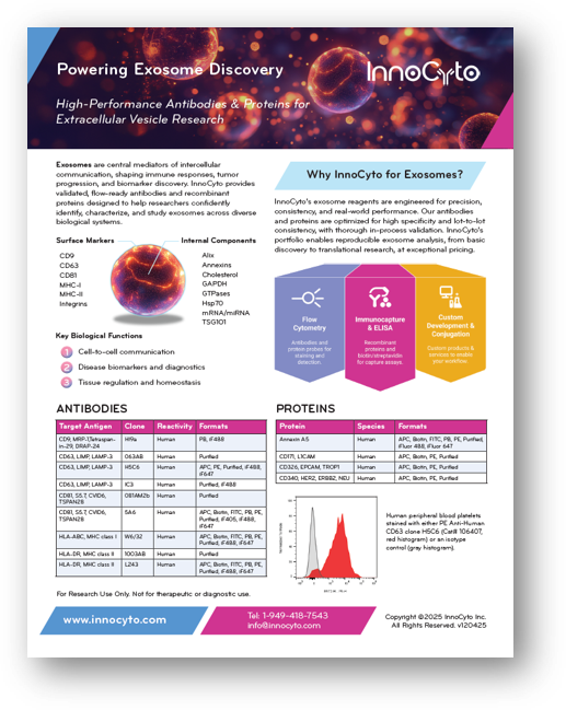 Powering Exosome Discovery Flyer